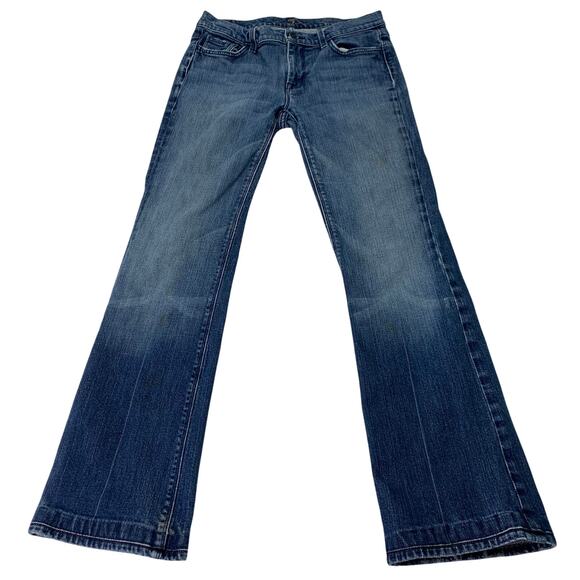7 For All Mankind Womens Sz 29 Flare Denim Jeans Style P344N470S (READ) - Picture 1 of 12